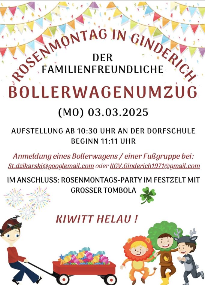 Bollerwagenumzug 2025